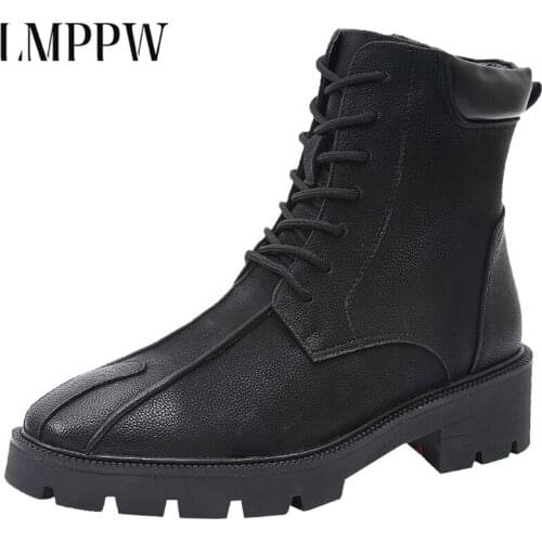 Leather Men Boots Autumn Winter Ankle Boots Outdoor Working Snow Boots Middle Boots Male Motorcycle Boots Military Boots 2.5a
