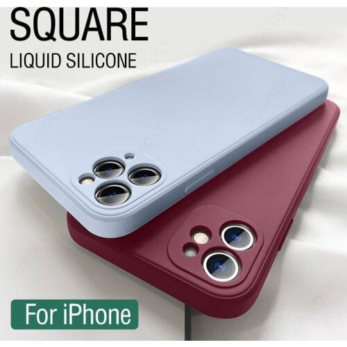 Liquid Skin Feeling Soft Silicone Case For iPhone 12 Pro Max iPhone 11 Pro Max XR XS 8 7 Plus 12 mini SE 2020 Phone Case Cover