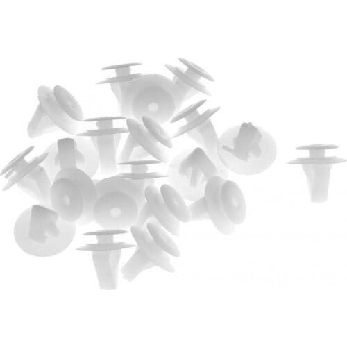 Set of 40 Door Trim Panel Retainer Plastic White Clips for Mazda G18K-51-SJ3
