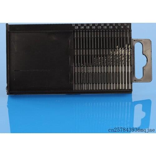 50 Sets Mini Drill Bit Sets High Speed Steel HSS 0.3mm-1.6mm Model Craft Micro Twist Drill Bit Set