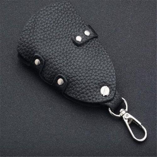 Genuine Leather Keychain For Men Key Holder For Women Administrator Organizer Bag-Key Case Handbag Covers Key Case