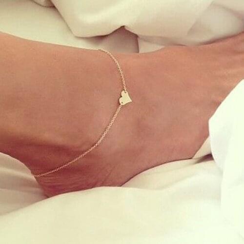New Fashion Gold Heart Female Foot Jewelry for Women Leg Chain