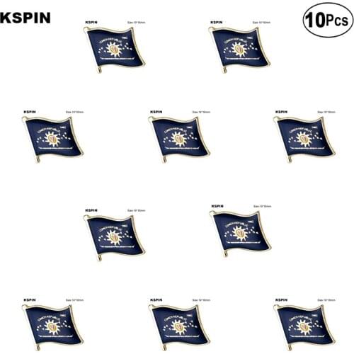 Conch Rep. Lapel Pin Flag badge Brooch Pins Badges 10Pcs a Lot