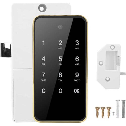 Touch Keypad Electronic Password Lock Smart Keyless Digital Touch Screen for File Cabinet Locker Sauna