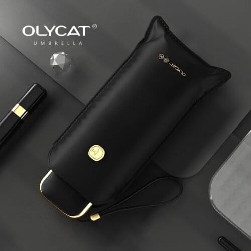 OLYCAT Ultralight 5 Folding Sun Protection Against Uv Rays and Windproof 6K Ultrafine Travel Mens and Womens Umbrella
