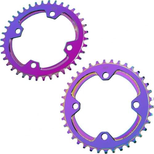 Bicycle 104BCD Round/Ellipse Narrow Wide 32/34/36/38T MTB Replacement Lightweight Chainring Chainwheel Bicycle Parts