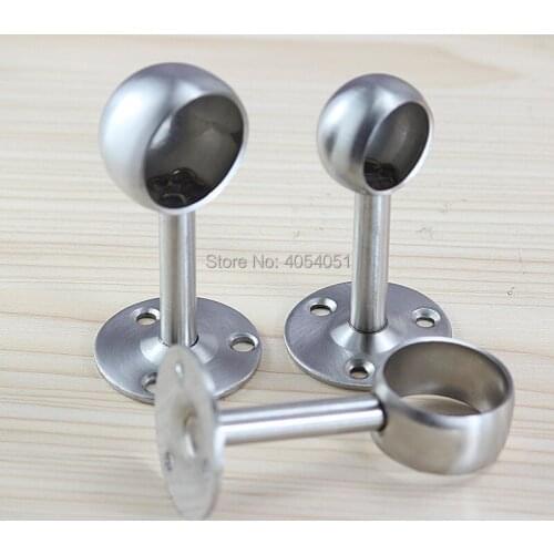25mm Stainless Steel Hanger Bracket towel Rack Holder Fixed Flange Wall Bracket House Socket Closet Bathroom Furniture Hardware