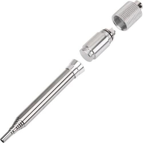 Outdoor Camping Retractable Stainless Steel Blow Fire Tube Lighter Tools