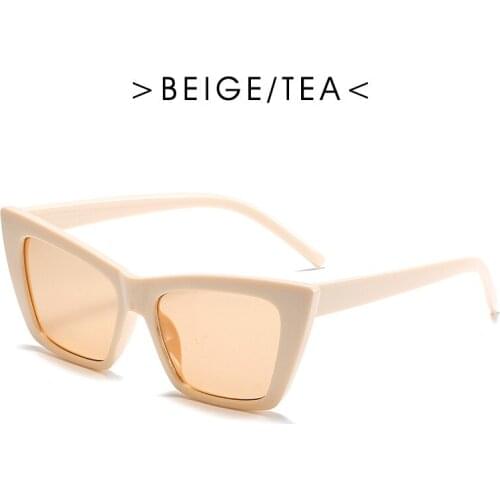 Carnival Oversized Cat Eye Sunglasses For Women Retro Tinted Color Lens Shade Brand Designer Sun Glsses Lunette De Soleil Femme