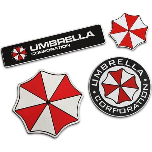 Umbrella Logo Corporation Symbol Car Sticker Emblem Auto Badge 3D Metal Decals Accessories For Ford Cadillac Buick Chevrolet