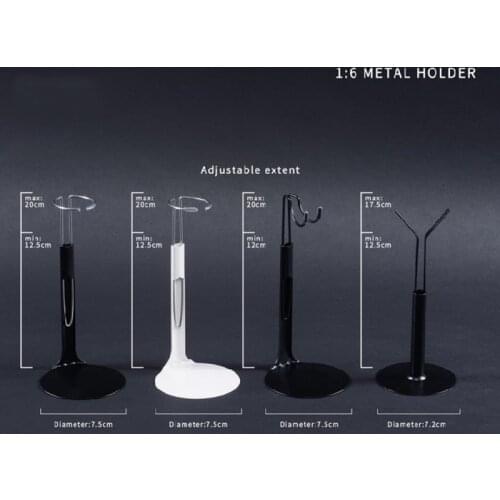 ZYTOYS ZY3018-3021 1/6 Scale Soldier Figure Metal Bracket C Type U Type Y Type Accessory Model for 12'' Action Figure