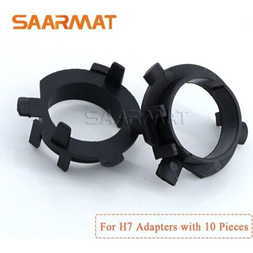 10Pcs H7 Headlight Bulb Holders Adapters Base for KIA K3/4/5 Sorento Sportage for Hyundai Veloster Santa Fe Coupe Sonata