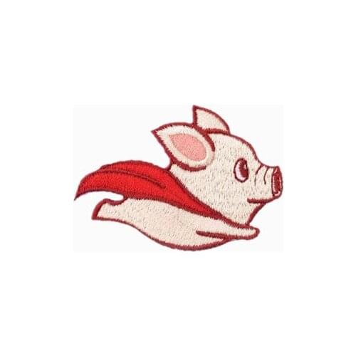 1pc fashion cartoon fly pig /fly puppy clothing decoration badge ,patches with sew-on/iron-on