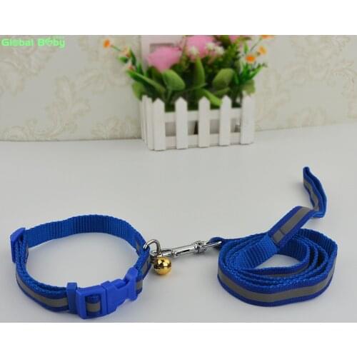 30 Pieces/lot) Hot Sale New Reflective Nylon Dog Pets Collar and Matched Leashes Lead