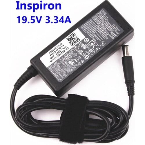 19.5V 3.34A For Dell Inspiron 15 1545 3000 3531 3537 3541 3542 3543 5547 5548 7537 7547 7548 Laptop Adapter Charger Power Supply