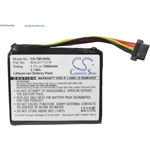 Cameron Sino 1000mAh Battery AHL03711018, VF1C for TomTom Go 1000, 1000 Live, 1005, 2405M, 2405T, Go Live 2050, 2050 World