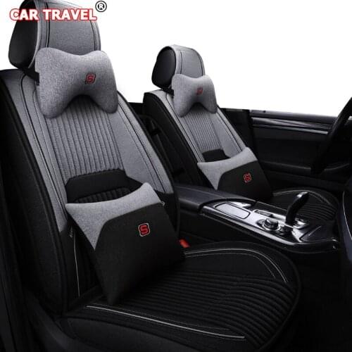 CAR TRAVEL universal car seat covers for honda freed fiat tipo hyundai ioniq suzuki vitara ford kuga 2 3 peugeot seat cover cars