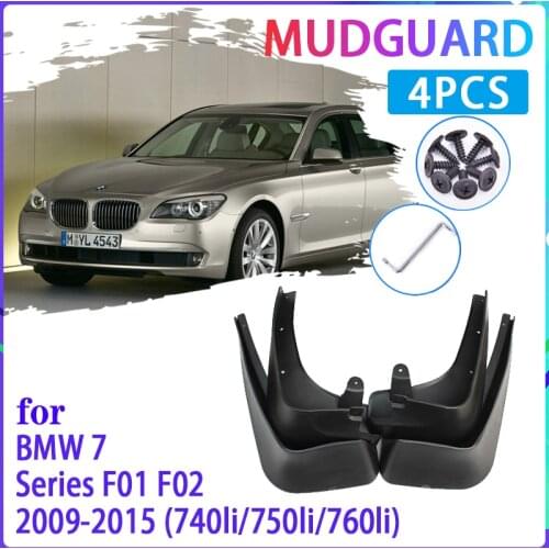 Car Mud Flaps for BMW 7 Series F01 F02 2009~2015 2010 2011 2012 2013 Mudguard Splash Guards Fender Mudflaps Auto Accessories
