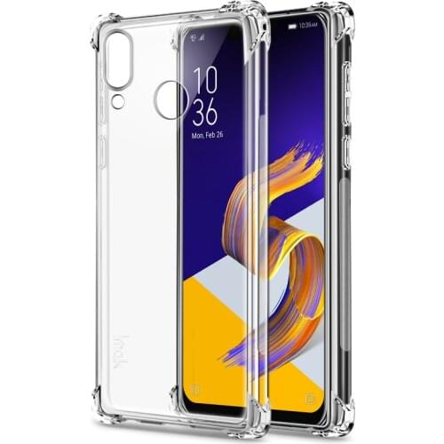 IMAK for Asus Zenfone 5 5z ZE620KL ZS620KL TPU Case Shockproof Back Cover Soft Silicone Cover + Screen Protector