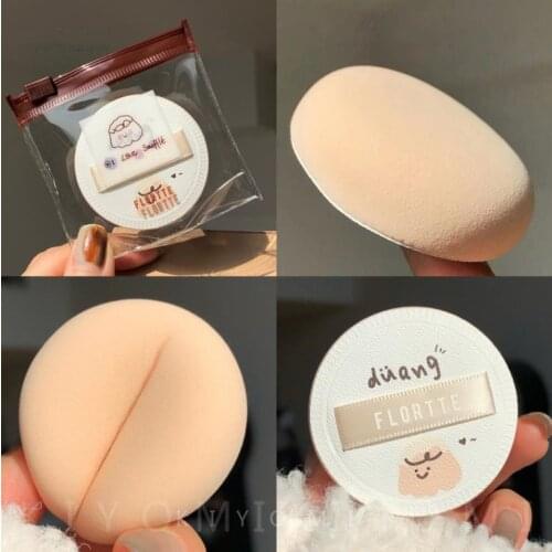 FLORTTE Soufflé Cushion Powder Puff Foundation Sponge Puff Soft Makeup Tool Dry Use Or Wet Use