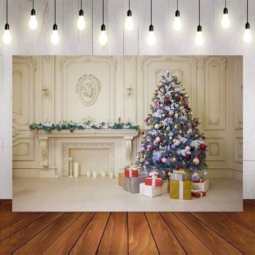 Backdrop for photography studio christmas fireplace vintage background for photo booth studio vinyl floor printed