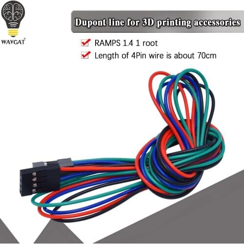 4pin Female to Female Dupont Cable 70cm 3D Printer Dupont Cable Double-Head Terminal Jumper Wire Dual Headed Line