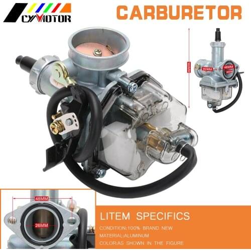 Motorcycle For PZ26 PZ27 PZ30 26mm 27mm 30mm Carburetor Carb Carburador For Keihin Mikuni Yamaha With Power Jet 75CC-150CC
