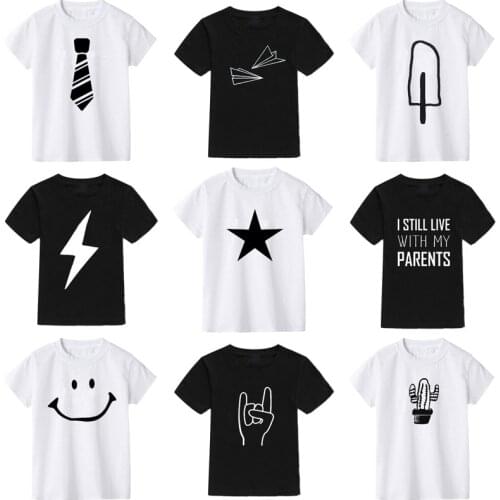 Summer Fashion Childrens Cotton T-shirt 2020 boys T-shirt boys clothes print graphic t shirts kids clothes 2-10 year