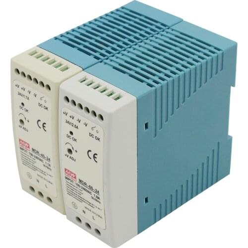 MDR-40 MDR-60 5V 12V 24V rail is a switching power supply, easy to install, small space
