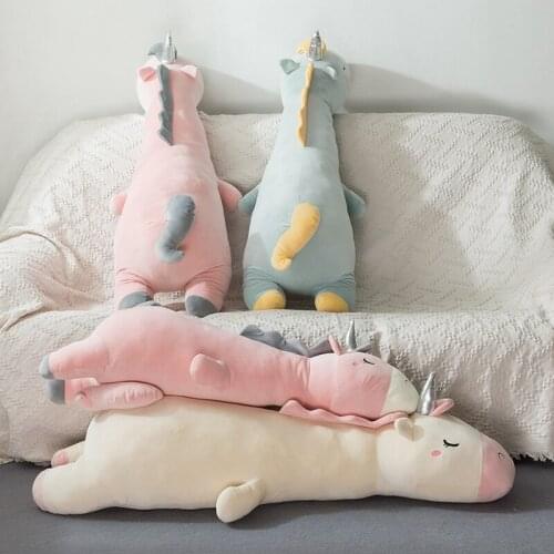 120cm Lovely Giraffe Transform Unicorn Plush Toy Stuffed Cute Soft Giraffe Plush Toys for Children Lovers Creative Birthday Gift