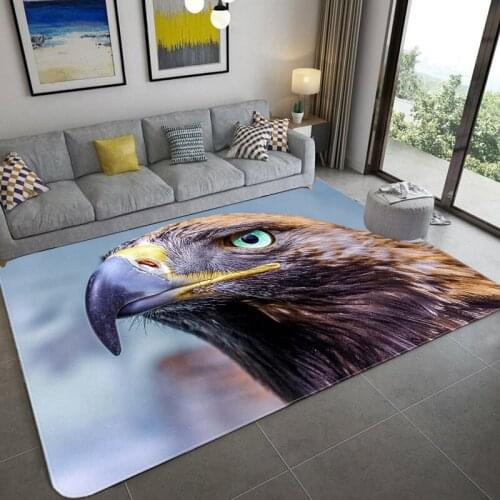 Cartoon animal 3D Printied Carpets for Living Room Bedroom Baby Crawl Area Rug Kids Room Play Mat Soft Flannel Large Size Carpet
