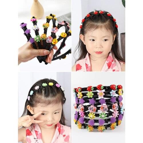New Acrylic Cartoon Hair Band For Baby Girl Cute Flower Fruit Hairbands Children Lovely Hair Hoop Headbands Hair Accessories
