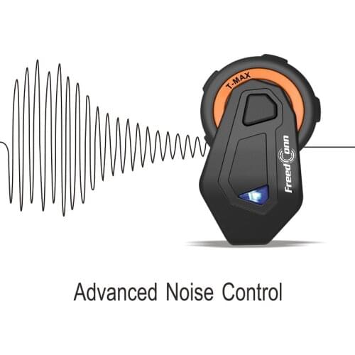 New Motorcycle Helmet Headset T-MAX 6 Riders Moto Communication Systems Bluetooth Group Talking Intercom Helmet Headset+FM Radio