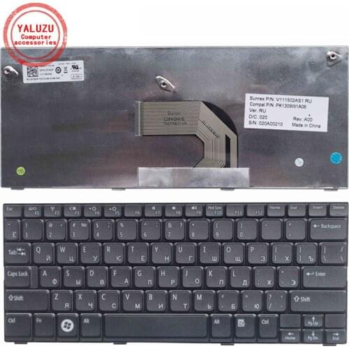 NEW RU Laptop Keyboard For Dell Inspiron Mini10-1012 1014 1018 P04T P01T PK130F11A01 PK130F12A12 RUSSIAN Keyboard