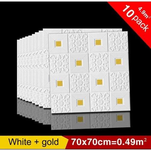 Novelty Wall Stickers 3D Self-Adhesive Wall Sticker Wallpaper Waterproof Pe Foam Wall Panel for Wall Ceiling Bedroom Decoration