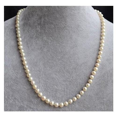 New Favorte Wedding Pearl Necklace AA 5-6MM Baby Flower Girl Real Freshwater Pearl Fine Jewelry Charming Girl Women Gift