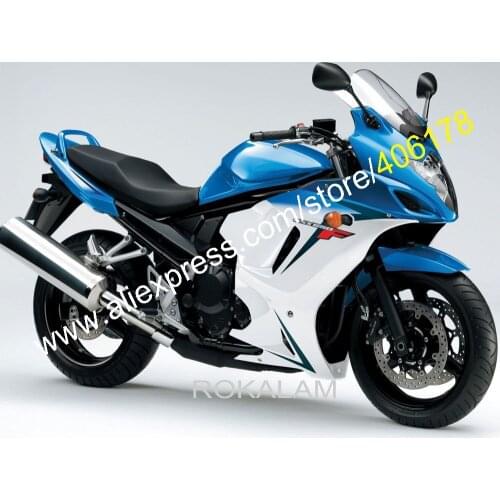For Suzuki GSX650F GSXF 650 Blue White 08 09 10 11 12 13 GSX 650F GSXF650 2008 2009 2010 2011 2012 2013 Fairings