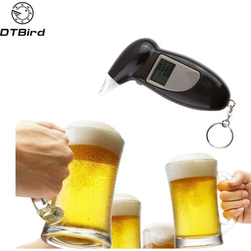Backlit Display Digital LCD Alert Breath Alcohol Tester Prefessional Police Alcohol The Breathalyzer Parking Breathalyser