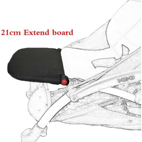 21cm Stroller Footboard Footrest for Yoya Yoyo Babytime Stroller Infant Pram Sleep 16cm Extend Board Step Stroller Accessories