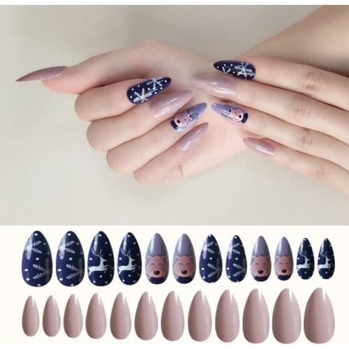 Full Cover Christams Acrylic Nail Tips Fake Nails Manicure Nails For Extension Protection Beauty Nail Art Accessories