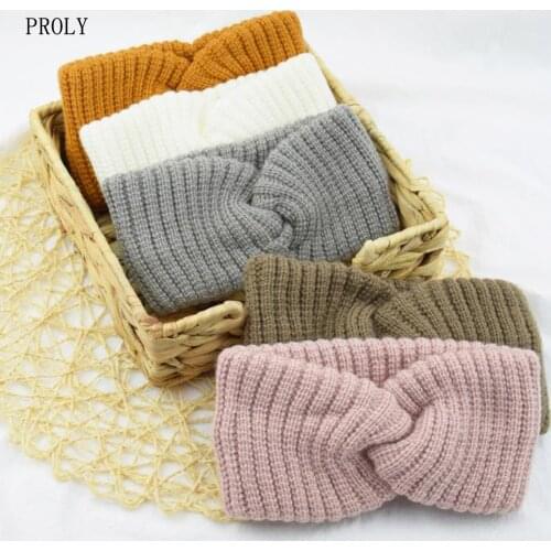 PROLY New Fashion Women Hair Band Soft Cotton Headband High Elastic Headwear Solid Casual Hairband Hair Accessories Turban