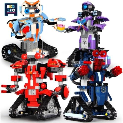 Technical APP Robert Robot Electric Remote Control Building Blocks RC Robot Mecha DIY City Bricks Toys Model For Children Gifts
