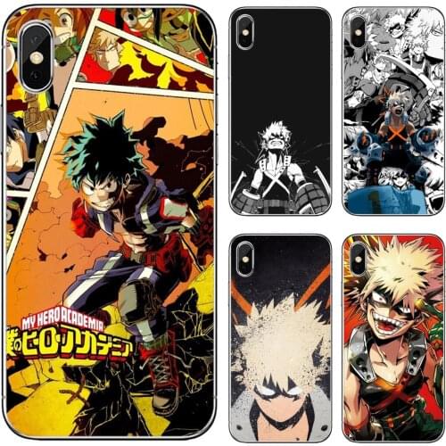 Silicone Phone Shell Case Katsuki-Bakugo For Samsung Galaxy S7 S8 S9 S10E S20 FE Note 10 20 Edge Lite Plus Ultra