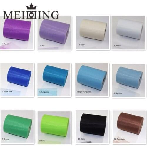 100yard 15cm Tulle Wedding Backdrop Decoration Tulle Roll DIY Dress Gift Wrap Baby Shower Kids Birthday Party Wedding Supplies