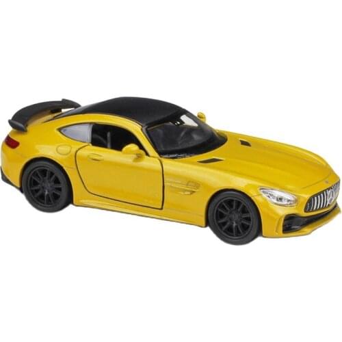 WELLY 1:36 Mercedes-AMG GT R Alloy Luxury Vehicle Diecast Pull Back Cars Model Toy Collection