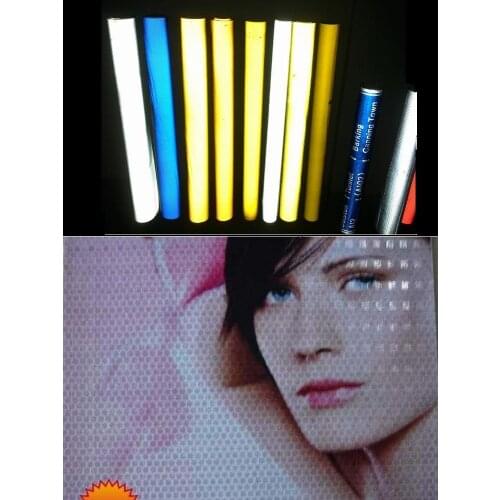 0.91M,1.05M,1.22M,1.35M,1.52M Width Self-adhesive Reflective Crystal Fabric PVC Warning Safety Printable Waterproof Wall Sticker