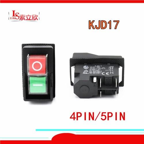 1PCS KJD17 KJD-28 Garden Tools Electromagnetic Starter Push Button Switches Machine Tool Equipment IP55 Waterproof Safety witch