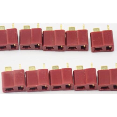 10pcs T-Plug Female Connectors Deans Style For RC LiPo Battery ESC Helicopter