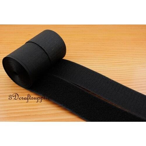 2 inch Hook and loop fastener Tape strap Sewing black velcrostrap 5 yards MX1
