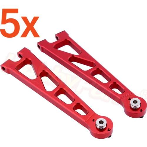 5 Pairs/Lot Alum Front Upper Susp Arm A-Arms (L/R) For 1:10 Electric Himoto E10XT E10XTL E10MT E10MTL Upgrade Parts 33601G 31602
